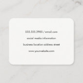 Stijlvol fantasierijk patroon visitekaartje (Achterkant)