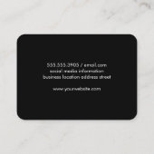 Stijlvol fantasierijk patroon visitekaartje (Achterkant)