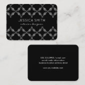 Stijlvol fantasierijk patroon visitekaartje (Voorkant / Achterkant)