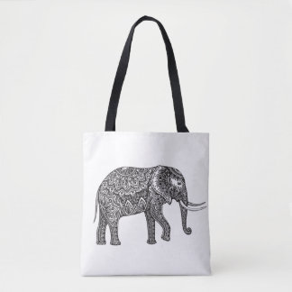 Stijlvol Fantasy Elephant Doodle 2 Tote Bag