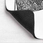 Stijlvol Fantasy Elephant Doodle Muismat (Hoek)