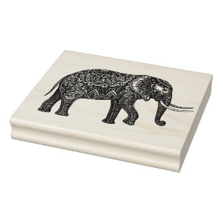 Stijlvol Fantasy Elephant Doodle Rubberstempel