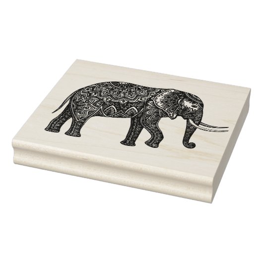 Stijlvol Fantasy Elephant Doodle Rubberstempel (Stempel)