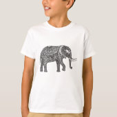 Stijlvol Fantasy Elephant Doodle T-shirt (Voorkant)