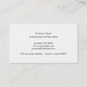 Stijlvol Faux Gold Sequin Pattern Beauty Spa Visitekaartje (Achterkant)