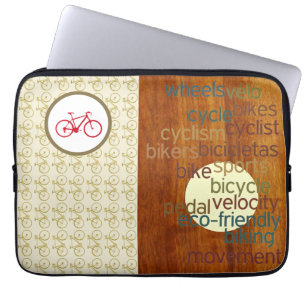 Stijlvol fietsen laptop sleeve