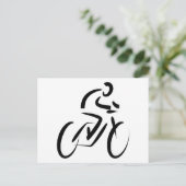 Stijlvol filhouet briefkaart (Staand voorkant)