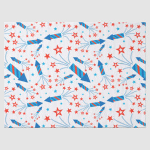 Stijlvol Fireworks Freedom Pattern bevestigen Tissuepapier