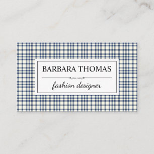 Stijlvol Flannelpatroon Visitekaartje