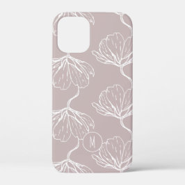 Stijlvol Floral Pattern Monogram Case-Mate iPhone Case