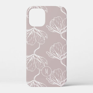 Stijlvol Floral Pattern Monogram Case-Mate iPhone Case