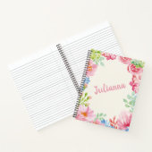 Stijlvol, Floral Waterverf Schilderen op maat Notitieboek (Binnen)