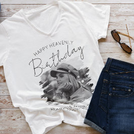 Stijlvol foto verjaardag herdenkings T-shirt