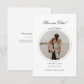 Stijlvol Fotografie Script Huwelijk Bewaar De Datu Save The Date (Voorkant / Achterkant)