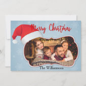 Stijlvol fotovenster met kerstkerstmis feestdagenkaart (Voorkant)