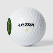 Stijlvol frame groen monogram golfballen (Logo)