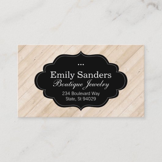 Stijlvol frame | Hout II Visitekaartje (Voorkant)