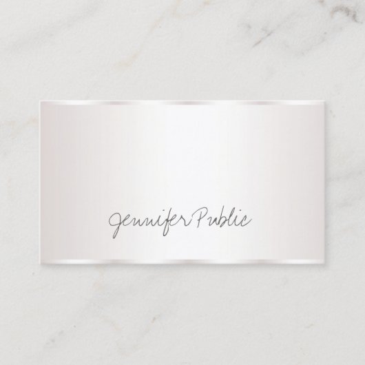 Stijlvol Freehand-script elegant glamoureus Visitekaartje (Voorkant)