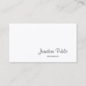 Stijlvol Freehand Script Modern elegant design top Visitekaartje (Voorkant)
