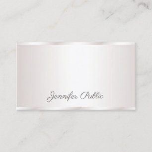 Stijlvol Freehand Script Modern Glam Plain Luxury Visitekaartje