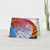 Stijlvol Fun Ferris Wheel Geniet van het journaal Kaart (Voorkant)