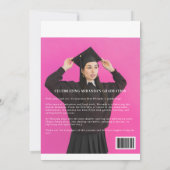 Stijlvol Fun Modern Afstuderen Magazine 2025 Kaart (Achterkant)