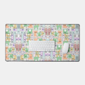 Stijlvol & Functioneel Blauwdruk Bureaumat (Keyboard & Muis)