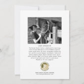 Stijlvol Gala Custom Event Logo Foto Zwart Goud Kaart (Achterkant)