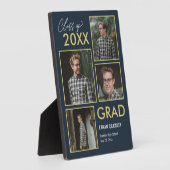 Stijlvol galerij EDITABLE COLOR Afstuderen Plaque Fotoplaat (Zijkant)