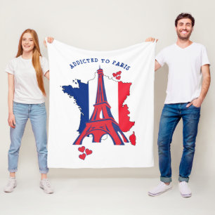 Stijlvol GEADDICEERD AAN PARIS Fleece Deken