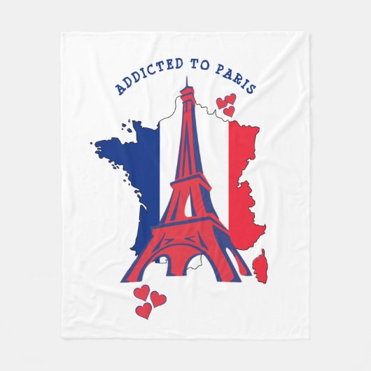 Stijlvol GEADDICEERD AAN PARIS Fleece Deken (Voorkant)