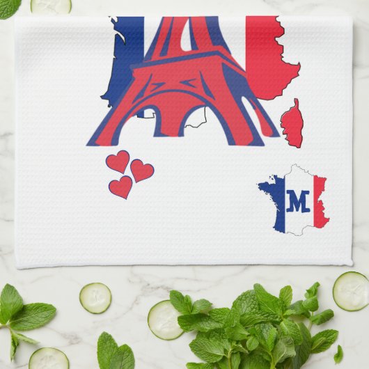 Stijlvol GEADDICEERD AAN PARIS-monogram Theedoek (Gevouwen)