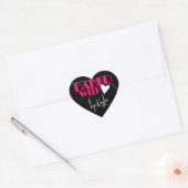 Stijlvol Gebakken met Liefde Bakken Signature Naam Hart Sticker (Envelop)