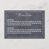 Stijlvol gebalste richtingenkaart informatiekaartje (Voorkant)