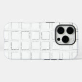Stijlvol gebarsten patroon Case-Mate iPhone case (Achterkant (horizontaal))