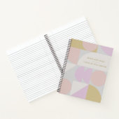 Stijlvol gebastel Geometrische vormen Aangepast id Notitieboek (Binnen)