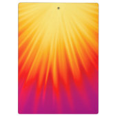 Stijlvol geel en rood Abstract Klembord (Achterkant)