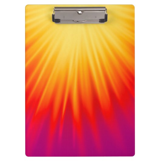 Stijlvol geel en rood Abstract Klembord (Voorkant)