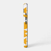 Stijlvol geel modern Geometrisch patroon iPhone 16 Hoesje (Linkerkant)