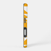 Stijlvol geel modern Geometrisch patroon iPhone 16 Hoesje (Rechterkant)