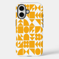 Stijlvol geel modern geometrisch vormenpatroon