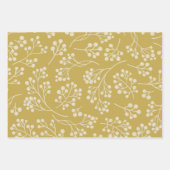 Stijlvol geel patroonpatroon moderne boerderij inpakpapier vel (Voorkant)