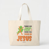 Stijlvol GEEN HOCUS POCUS Christelijk Halloween Grote Tote Bag (Voorkant)