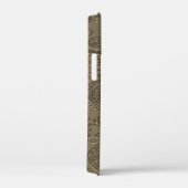 Stijlvol geëtst goud Paisley bloemmotief Case-Mate iPhone Case (Achterkant / Rechts)