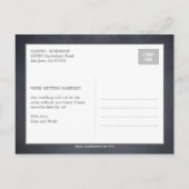 Stijlvol gekrijt - Save the Date Briefkaart (Achterkant)