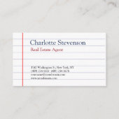 Stijlvol, gelaagd papier voor de professionele Est Visitekaartje (Achterkant)