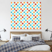 Stijlvol geometrisch: naadloos patroon canvas afdruk (Insitu (Slaapkamer))
