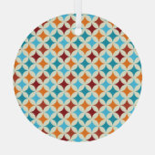 Stijlvol geometrisch:  naadloos patroon glas ornament (Achterkant)