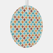 Stijlvol geometrisch:  naadloos patroon glas ornament (Voorkant Rechts)