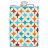 Stijlvol geometrisch:  naadloos patroon heupfles (Achterkant)